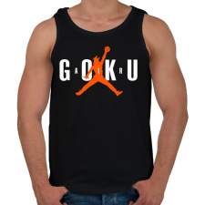 PRINTFASHION AIR GOKU - Férfi atléta - Fekete atléta, trikó