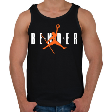 PRINTFASHION Airbender - Aang - Férfi atléta - Fekete