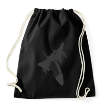 PRINTFASHION Aircraft - Sportzsák, Tornazsák - Fekete tornazsák