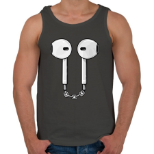 PRINTFASHION AirPods - Férfi atléta - Sötétszürke atléta, trikó