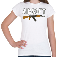 PRINTFASHION Airsoft AK-47 - Női póló - Fehér