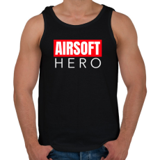 PRINTFASHION AIRSOFT HERO - Férfi atléta - Fekete