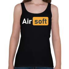 PRINTFASHION Airsoft - Női atléta - Fekete női trikó