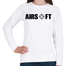 PRINTFASHION Airsoft - Női pulóver - Fehér női pulóver, kardigán