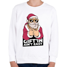 PRINTFASHION Ajándékozni nem könnyű - Gyerek pulóver - Fehér gyerek pulóver, kardigán
