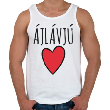 PRINTFASHION Ájlávjú - Férfi atléta - Fehér atléta, trikó