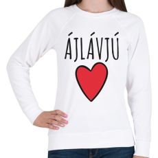 PRINTFASHION Ájlávjú - Női pulóver - Fehér