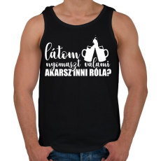 PRINTFASHION Akarsz inni róla? - Férfi atléta - Fekete
