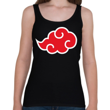 PRINTFASHION Akatsuki vörös felhő - Női atléta - Fekete női trikó