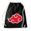 PRINTFASHION Akatsuki vörös felhő - Sportzsák, Tornazsák - Fekete