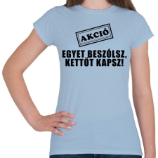 PRINTFASHION Akció!!  - Női póló - Világoskék női póló