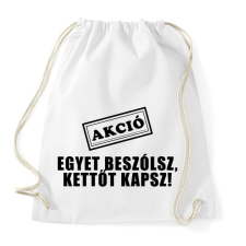 PRINTFASHION Akció!!  - Sportzsák, Tornazsák - Fehér tornazsák