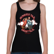 PRINTFASHION Aki barátot talál - Női atléta - Fekete