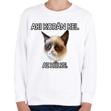 PRINTFASHION Aki korán kel, az nem norma. - Gyerek pulóver - Fehér gyerek pulóver, kardigán