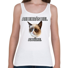 PRINTFASHION Aki korán kel, az nem norma. - Női atléta - Fehér