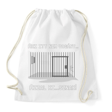 PRINTFASHION aki nem vagány... - Sportzsák, Tornazsák - Fehér tornazsák