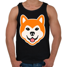 PRINTFASHION Akita - Férfi atléta - Fekete