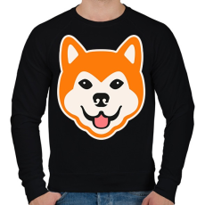 PRINTFASHION Akita - Férfi pulóver - Fekete