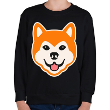 PRINTFASHION Akita - Gyerek pulóver - Fekete gyerek pulóver, kardigán