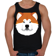 PRINTFASHION Akita Inu - Férfi atléta - Fekete