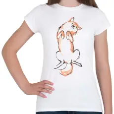 PRINTFASHION Akita - Női póló - Fehér