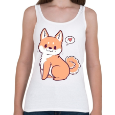 PRINTFASHION Akita puppy - Női atléta - Fehér női trikó