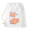 PRINTFASHION Akita puppy - Sportzsák, Tornazsák - Fehér