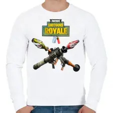 PRINTFASHION Aknavetők  - Férfi pulóver - Fehér férfi pulóver, kardigán