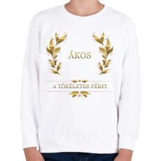 PRINTFASHION Ákos - Gyerek pulóver - Fehér