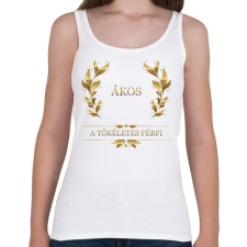 PRINTFASHION Ákos - Női atléta - Fehér női trikó