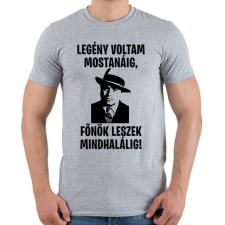 PRINTFASHION Al Capone főnök - Férfi póló - Sport szürke férfi póló