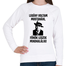 PRINTFASHION Al Capone főnök - Női pulóver - Fehér