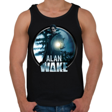PRINTFASHION Alan Wake game - Férfi atléta - Fekete atléta, trikó