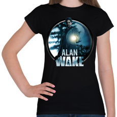 PRINTFASHION Alan Wake game - Női póló - Fekete