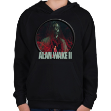 PRINTFASHION Alan Wake ll. - Gyerek kapucnis pulóver - Fekete gyerek pulóver, kardigán