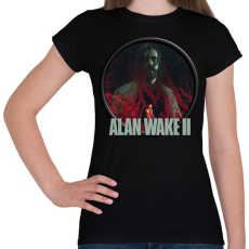 PRINTFASHION Alan Wake ll. - Női póló - Fekete