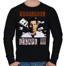 PRINTFASHION albundy - Férfi pulóver - Fekete férfi pulóver, kardigán