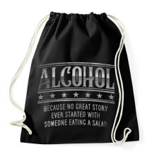PRINTFASHION Alcohol - Sportzsák, Tornazsák - Fekete tornazsák