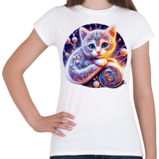 PRINTFASHION Alebrije cica - Női póló - Fehér női póló