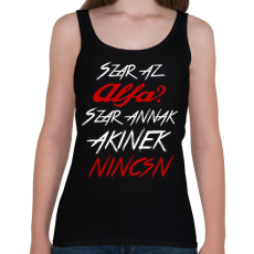 PRINTFASHION Alfa 002 - Női atléta - Fekete