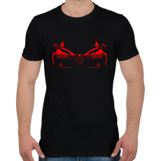 PRINTFASHION Alfa 159 piros - Férfi póló - Fekete