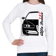 PRINTFASHION Alfa Romeo 147 02 - Női pulóver - Fehér női pulóver, kardigán