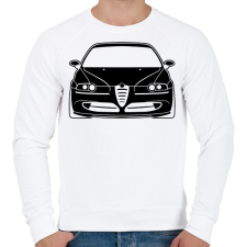 PRINTFASHION Alfa Romeo 147 03 - Férfi pulóver - Fehér férfi pulóver, kardigán