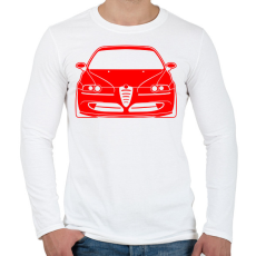 PRINTFASHION Alfa Romeo 147 05 - Férfi hosszú ujjú póló - Fehér