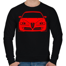 PRINTFASHION Alfa Romeo 147 05 - Férfi pulóver - Fekete férfi pulóver, kardigán