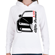 PRINTFASHION Alfa Romeo 159 002 - Női kapucnis pulóver - Fehér