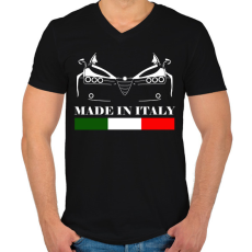 PRINTFASHION alfa romeo 159 - Férfi V-nyakú póló - Fekete