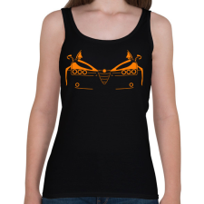 PRINTFASHION Alfa Romeo 159 narancssárga - Női atléta - Fekete női trikó