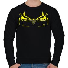 PRINTFASHION Alfa Romeo 159 sárga - Férfi pulóver - Fekete férfi pulóver, kardigán