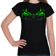 PRINTFASHION Alfa Romeo 159 zöld  - Női póló - Fekete